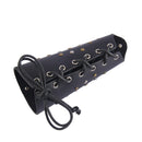 Artificial Cowhide Gauntlet Medieval Arm Armor Bracer Lace-up Guard Wristband