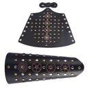 Artificial Cowhide Gauntlet Medieval Arm Armor Bracer Lace-up Guard Wristband