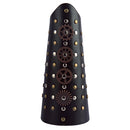 Artificial Cowhide Gauntlet Medieval Arm Armor Bracer Lace-up Guard Wristband