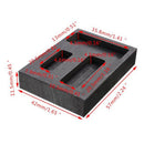 2x Pack of 7 Professinal Graphite Ingot Mold Jewelry Making All-size Black