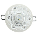 Modern 3W Crystal LED Lotus Ceiling Light Fixture Flush Mounted Lamp for Aisle Hallway