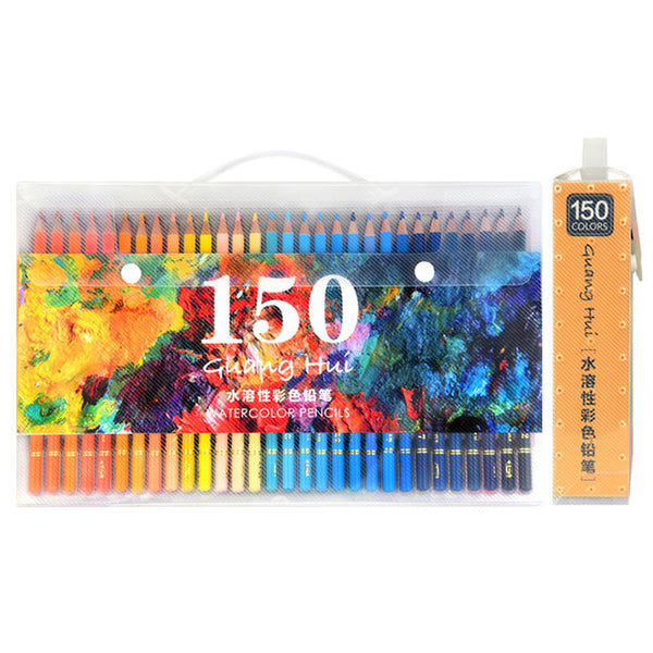 Brutfuner 608 Colored Pencil Set 150 Colors Water Soluble Watercolor Pencils Sketch Crayons Rainbow Pencil Artist School Art Supplies