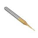 Drillpro 10pcs 0.7mm Carbide End Mill Cutter Titanium Coated Engraving Milling Cutter