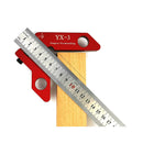 Drillpro YX-3 Woodworking Magnetic Center Scriber Finder 45 90 Degrees Angle Line Caliber Ruler Metric and Inch Wood Measuring Scribe Tool