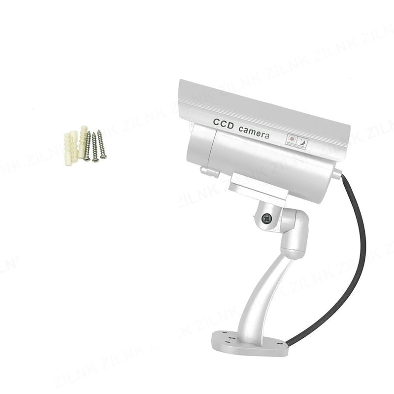 Waterproof Dummy Camera Bullet Flashing Red LED Outdoor Indoor Dummy CCTV Security Simulation Camera Dummy Surveillance Camera System