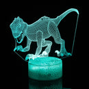 3D Dinosaur Night Light Touch Remmote Control Home Decor Lamp Table Desk Gift