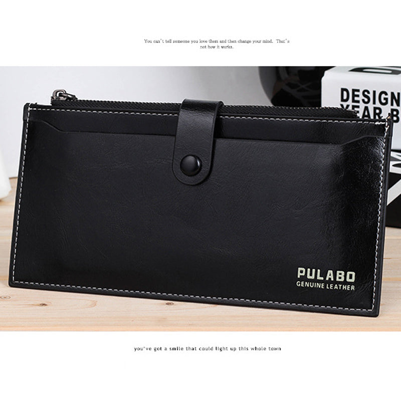 New Fashion Women High Quality PU Leather Long Wallet Zipper Handbag Card Holder Coin Purse
