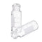 100Pcs/Set 2ml Graduated Clear Sample Vials Autosampler Vials Bottles Threaded Vial w/ Write-on Spot Screw Caps Septa