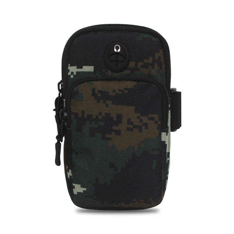 WPOLE A02 6.5 inch Outdoor Running Mobile Arm Bag Portable Sports Camouflage Tactical Bag