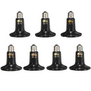 Diameter 90mm Ceramic Emitter Heated Pet Appliances Reptile Heat Lamp Black 25W/50W/75W/100W/150W/200W AC 220V