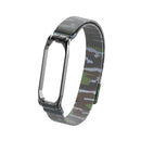 Camouflage Metal Watch Band Watch Strap Replacement for Xiaomi Miband 4