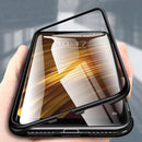 Bakeey 360 Magnetic Adsorption Metal Tempered Glass Flip Protective Case for Xiaomi Pocophone F1