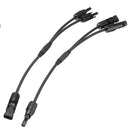 2Pcs 30A 40cm Y-Type AWG12 MC4 Solar Panel Cable Connector Wire Branch IP67 4mm