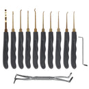 25PCS Lock Padlock Transparent Visible Pick Cutaway Practice Padlock Lock With Broken Key Picking Kit Tools Unlocking Set Lock Picks