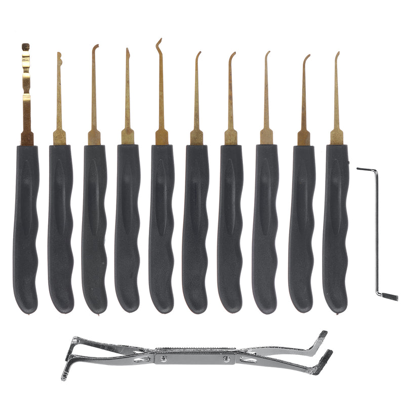 25PCS Lock Padlock Transparent Visible Pick Cutaway Practice Padlock Lock With Broken Key Picking Kit Tools Unlocking Set Lock Picks