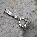 IPRee Outdoor EDC Extending Clamp Buckle Hanging Keyring Chain Carabiner Quick Release Clip Kit
