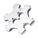 Aluminum Alloy M4 Delta Kossel Fisheye Effector 4mm Hammock Hanging Station For Dual Nozzle Extruder 3D Printer Part