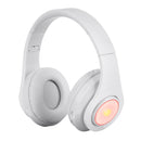 Foldable bluetooth 5.0 LED Colorful Lighting Wireless Gaming Headset Headphone with Adjustable Headband