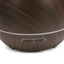Luckyfine 7Color Light 400ML Wood Grain Aromatherapy Diffuser Portable Ultrasonic Cool Mist Humidifier
