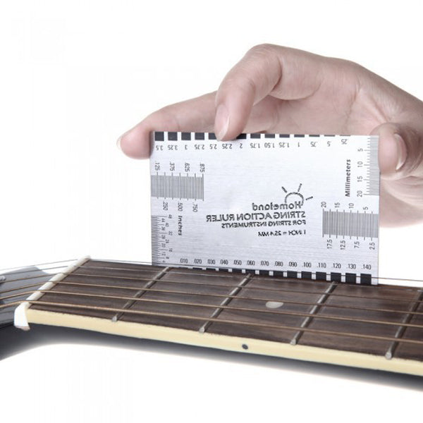 Guitar String Action Gauge Measuring Ruler Bass Luthier Tool