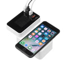 Bakeey Foldable Design QC3.0 4 USB Type C Wireless USB Charger Socket EU US UK With LCD Display