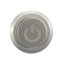 2pcs 12V 22mm LED Auto-lock Power Push Button ON/Off Switch Blue