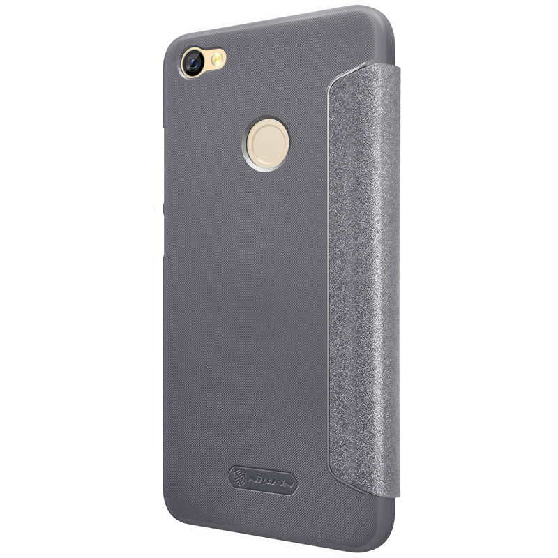 NILLKIN Sparkle PU Leather Case Window Smart Sleep Flip Cover For Xiaomi Redmi Note 5A Prime