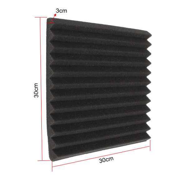 6Pcs 30x30x3cm Soundproofing Sound-Absorbing Noise Foam Tiles