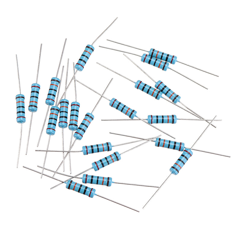20pcs 2W 200KR Metal Film Resistor Resistance 1% 200K ohm Resistor