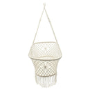 White Hanging Rope Macrame Hammock Chair Swing Baby Nursery Bassinet Cradle