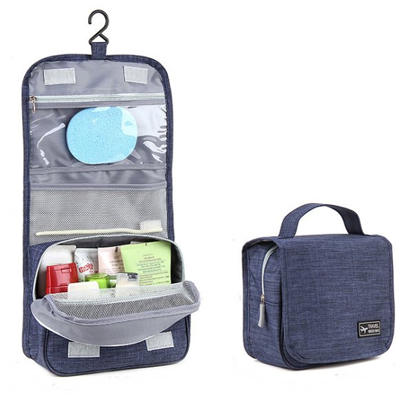 Honana HN-TB056 Portable Cosmetic Storage Bag Travel Toilet Hanging Bag  Makeup Organizer Case Pouch