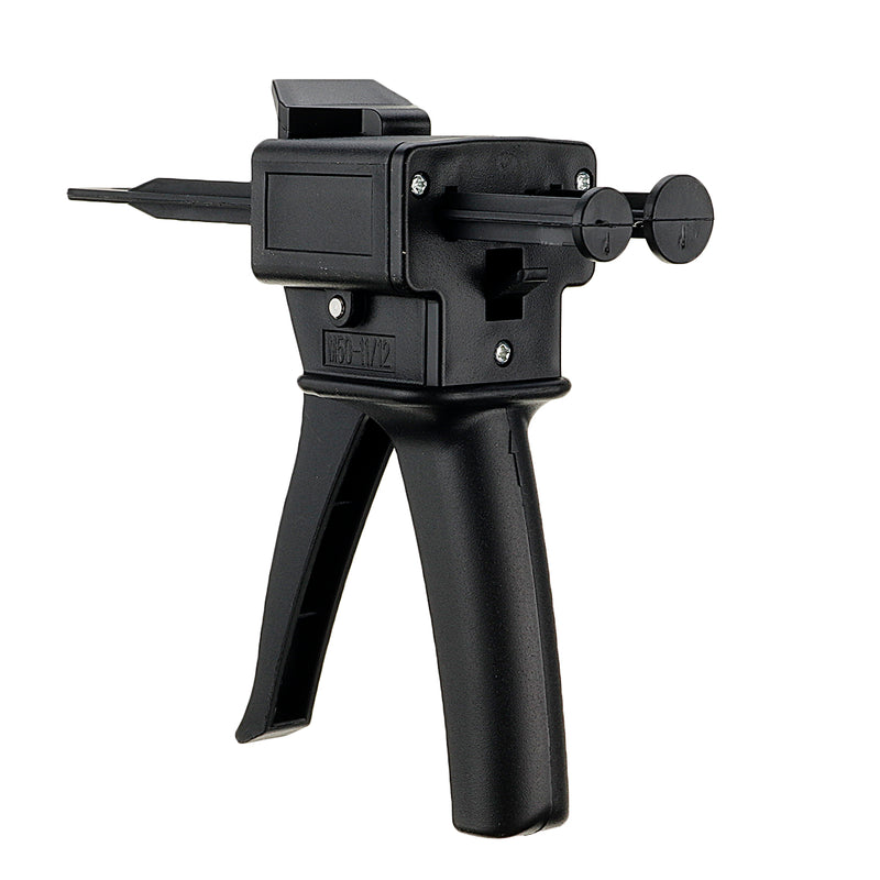 50ml AB Glue Applicator Dispenser Impression Mixing Dispensing Handle Spread Applicator Glue Nozzles Cartridge for 1:1/1:2 Glue Mixing Tube