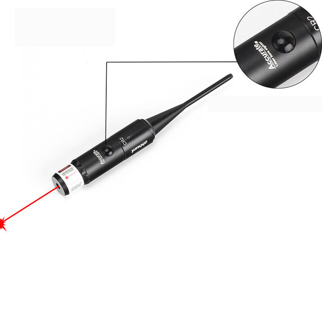 ohhunt Hunting Green Red Laser Pointer Boresighter Kits Green Red Dot Bore Sight with On Off Switch for .22 to .50 Caliber Riflescope