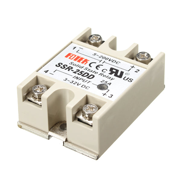 5Pcs 25A SSR-25DD Solid State Relay Module DC 3-32V To DC 5-200V