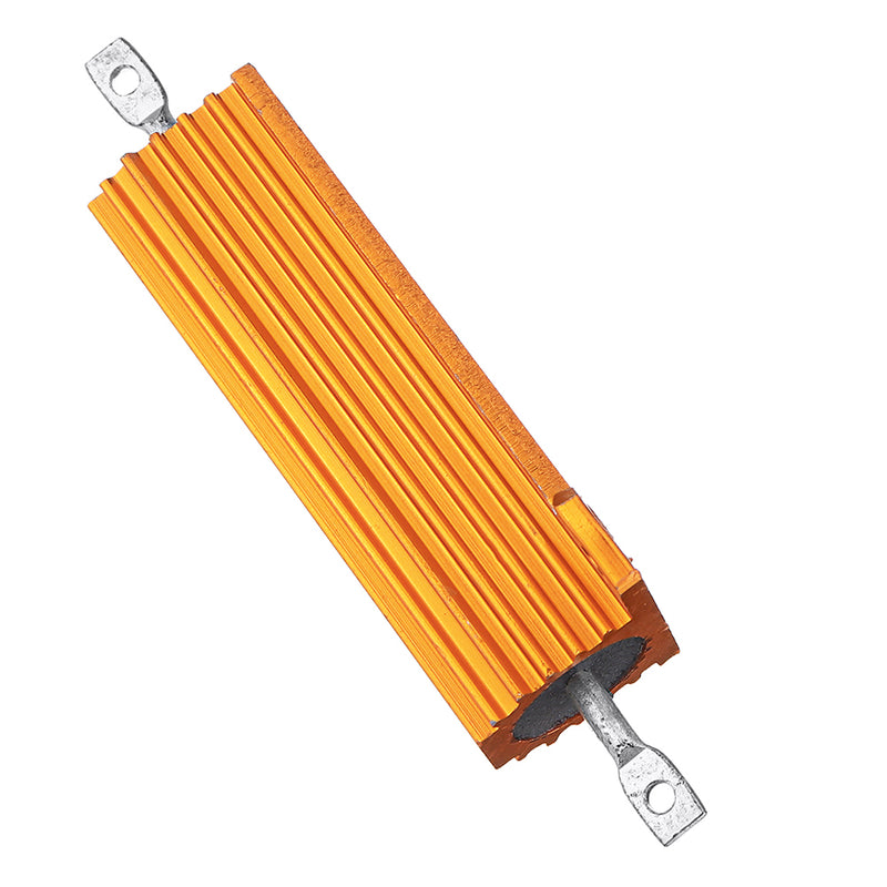 RX24 50W 500R 500RJ Metal Aluminum Case High Power Resistor Golden Metal Shell Case Heatsink Resistance Resistor