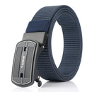 TUSHI 125cm x 3.4cm Punch Free Automatic Quick Release Buckle Tactical Belt Casual Belts