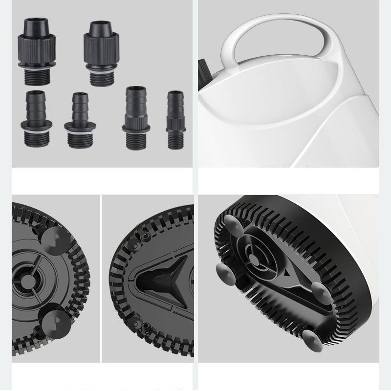 Aquarium Fish Tank Submersible Pump 360 Water Absorption Low Noise Anti-dry Waterproof Leakage Prevention Water Pump