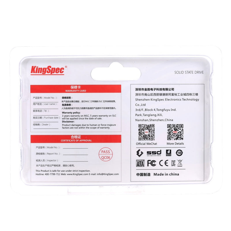Kingspec mSATA Internal Solid State Drive mSATA Hard Drive SSD For Laptop Desktop 64/128/256/512GB