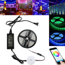 5M 60W SMD5050 Waterproof bluetooth APP Control RGB LED Flexible Strip Light Kit DC12V