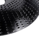 Drillpro Black 85x16/110x22mm Arc Wood Carving Disc Tungsten Carbide Shaping Disc Angle Grinding Wheel Sanding Carving Rotary Tool Abrasive Disc for Angle Grinder