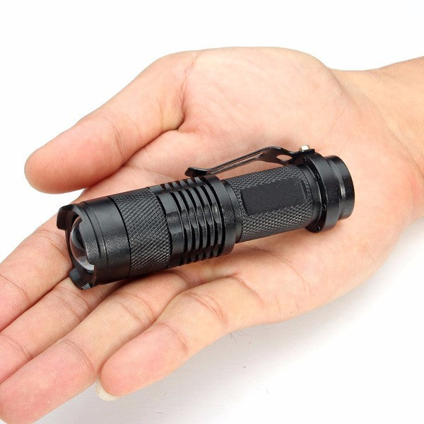 2Pcs Camouflage MECO Q5 500LM Multicolor Zoomable Mini LED Flashlight 14500/AA