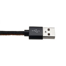 2M 2.4A Type C Fast Charging Denim Braided Data Cable For Smartphone Tablet