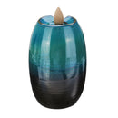 Ceramic Mountain Waterfall Smoke Backflow Incense Burner Cones Holder Decor