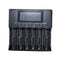 LiitoKala Lii-S6 18650 3.7V Lithium Charger 6 Slots LCD Screen Display Smartest Battery Charger US/EU Plug