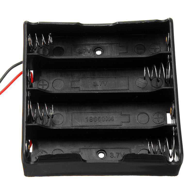 Plastic Battery Storage Case Box Holder For 4 x 18650 Battery