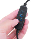 6W Flexible Long Arm Clip Dimmable USB Desk Table Lamp Three Color Modes Reading Light DC5V