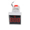 10pcs Mini Crystal Film Square Red LED Digital Thermometer Signal Light AC 50-380V 220V Temperature Meter Indicator Range -20-200 with 1m Sensor