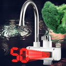 3000W 220V Electric Faucet Instant Tap Heater Rapid Heat Hot Water With Display