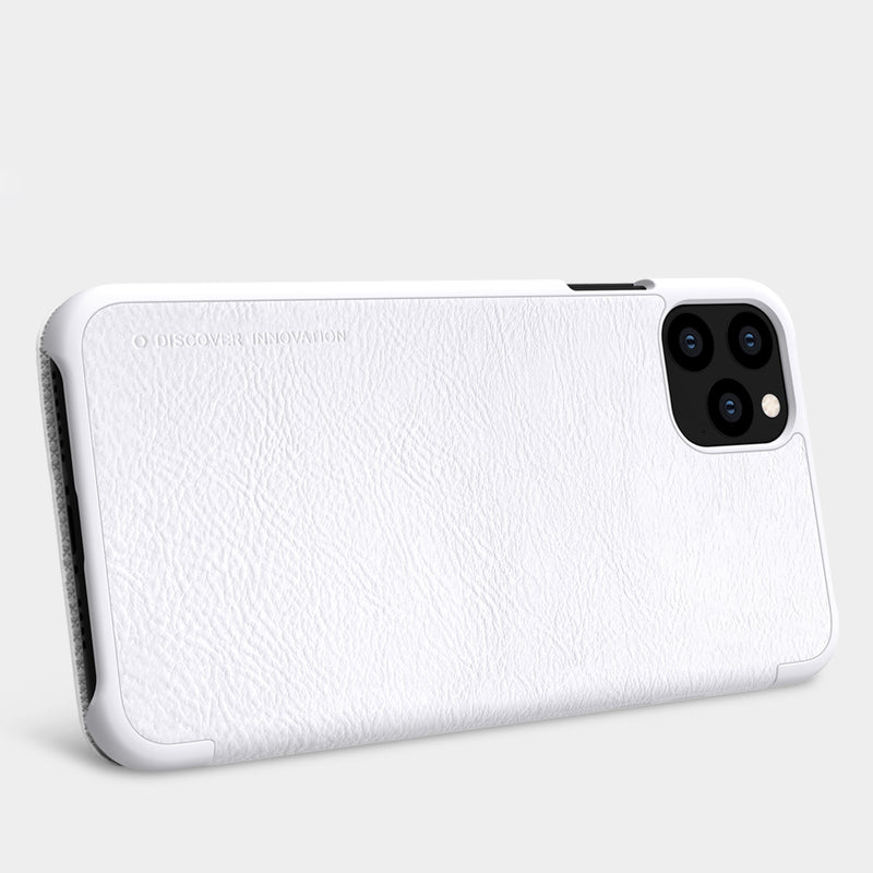 NILLKIN Flip Shockproof Card Slots Holder Full Cover PU Leather PC Protective Case for iPhone 11 Pro Max 6.5 inch