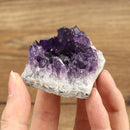 Natural Amethyst Crystal Quartz Drusy Geode Cluster Healing Stone Decorations Ornament
